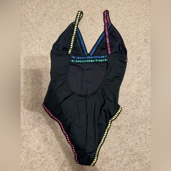 Blanca black and multicolor one piece swimsuit size 10 - Picture 7 of 9